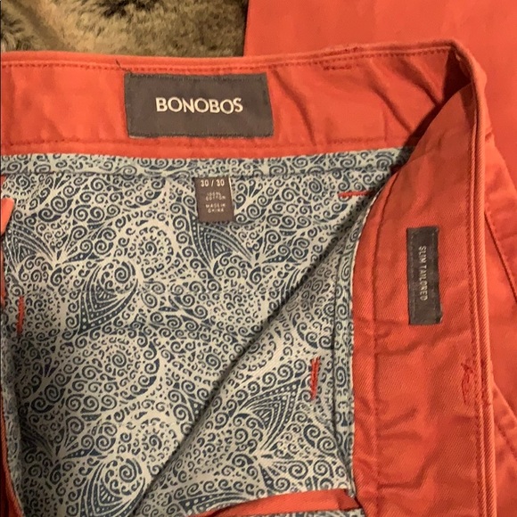 Bonobos Slim Tailored Salmon Pants - Picture 2 of 3